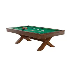 Professional Multi Function Entertainment Game Solid Wood Back Slate Billard Dining Table 8ft 3 In 1