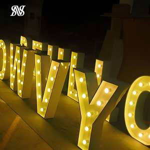 Tùy chỉnh <span class=keywords><strong>Led</strong></span> marquee ánh sáng bóng đèn chữ ngoài trời dấu hiệu lớn chất lượng cao <span class=keywords><strong>LED</strong></span> signage điều khiển từ xa IPX4 không thấm nước đa màu sắc - Product Image 2