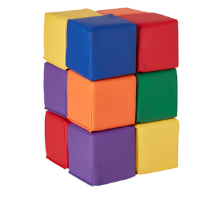 Blocs de jeu en mousse PU haute densité personnalisés en usine, ensembles de blocs de construction souples pour tout-petits, vente en gros OEM de meubles pour enfants - Product Image 1