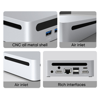 Impresión de su logotipo Gaming Mini PC AMD R9 5900HX 7 7730U Linux Ubuntu Mini computadora de escritorio NUC 3x4K HTPC