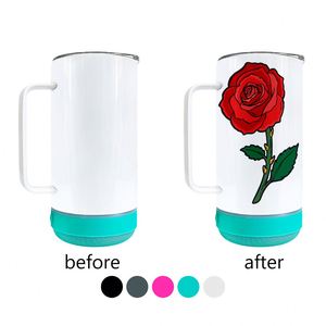 14Oz Coffee Usb Charging Smart <b>Music</b> Player <b>Mugs</b> Non-Tapered Wireless Speaker Tumblers With Handle - Product Image 1