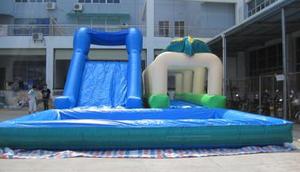 Tobogán Inflable para Piscina Spring Empire con Tela Recubierta de PVC, Uso Comercial, Capacidad Máxima de 800 kg para 12 Pasajeros - Product Image 3
