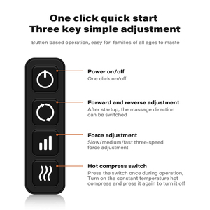 売れ筋ワンクリックスタート電動指圧ニーディングマッサージショールセラピーバックネック & ショルダーマッサージャー - Product Image 5