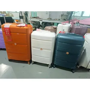 Factory Wholesale Zipper Suitcase Spinner Smooth Quiet Double Wheels Trolley 6pcs Travel PP Luggage Sets