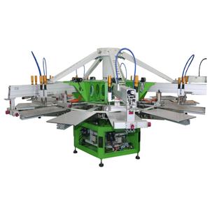 Nouvelle imprimante sérigraphique automatique haute performance 6 couleurs 14 stations pour T-shirts, étiquettes papier et cartes, avec écran tactile PLC, certifiée CE - Product Image 5