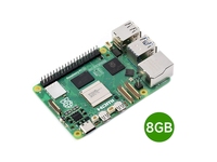 Kit Raspberry Pi 5 con Opzioni di RAM da 2GB, 4GB, 8GB, Processore BCM2712 Quad-core 2.4GHz, Accessori Waveshare, Dissipatore di Calore e Case A236
