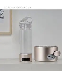 Myteck Sports Travel Verwenden Sie eine leichte intelligente Wasserstoff-Wasser generator flasche mit Düsen-Digital anzeige