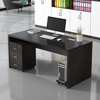 Bureau d'ordinateur simple et moderne de 120 cm, style vintage, table de travail pour une personne, poste de travail pour ordinateur personnel, bureau d'écriture pour le bureau