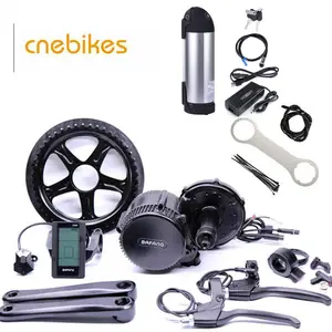 Cnebikes אספקת Bafang 36v 500w אמצע כונן מנוע Ebike אופניים ערכות שיחת E אופני המרה עם סוללה