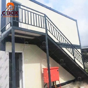 Cbox Eco-Friendly Residence Prefab Sandwich Panel Accommodation Modular Fireproof Staff Apartment Flat Pack Container House - Product Image 1