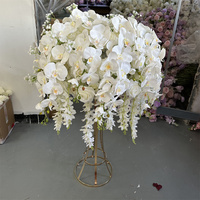 Boule de fleurs artificielles IFG de 60 cm, orchidée, rose, souffle de bébé, suspendue, pour mariage, Saint-Valentin, Pâques et Thanksgiving, centre de table