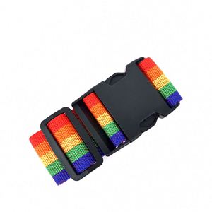 Wholesale Custom logo Durable pp Adjustable Luggage Belt Straps for <b>Suitcases</b> with <b>Lock</b> - Product Image 4