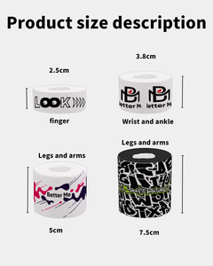 Ruban de <span class=keywords><strong>boxe</strong></span> professionnel en vrac OEM, 2,5 cm, coton, ruban sportif athlétique, adhésif de qualité médicale, attache pour les mains pour les combattants professionnels - Product Image 4