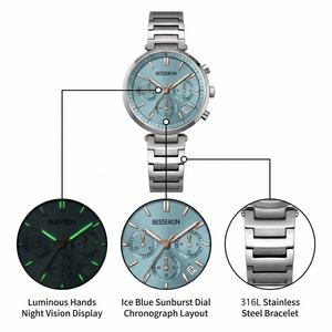 2026 Luxury Women's Quartz <b>Watch</b> Custom logo Dial <b>Watch</b> Supplier Dicret Montre Femme Acierinoxydable - Product Image 3