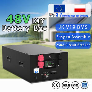 กล่องแบตเตอรี่ Lifepo4แบบปริซึม DDP 48V ชุด DIY V19 BMS 16S 3.2V สำหรับระบบไฟฟ้าในบ้าน - Product Image 1