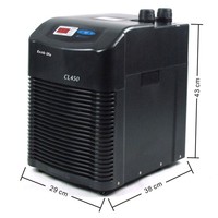 Refroidisseur d'eau d'aquarium intérieur à fonctionnement automatique RESUN série CL450/CL650 avec réglage de la température pour aquariums d'eau douce/d'eau salée et autres
