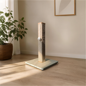 FEDERAL Simple Indoor <b>Cat</b> Tree Natural Sisal <b>Scratching</b> <b>Post</b> Durable Wooden Base Multi Level Pet Climbing Furniture OEM ODM - Product Image 3