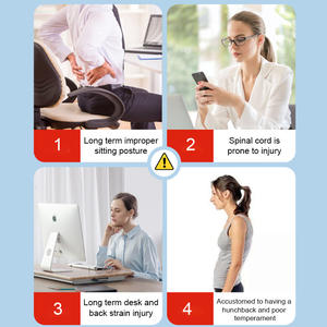 Cintura di Supporto Lombare in Neoprene Comoda e Traspirante con Chiusura <span class=keywords><strong>a</strong></span> Strappo, Correttore di Postura Durevole e Regolabile - Product Image 5