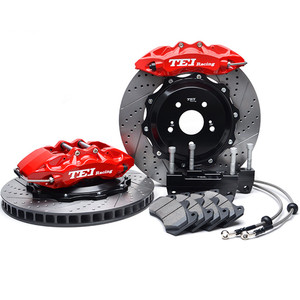 Kit d'étrier de frein avant pour voiture, 4 pièces, 6 casseroles, Rotor à disque 355x28MM, pour <span class=keywords><strong>Passat</strong></span> <span class=keywords><strong>B6</strong></span> B7 2005 — 2016, roues 18 pouces - Product Image 1