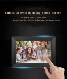 Sending Photo Video From Mobile Remotely 10 Inch Digital Photo Frame Cloud Wifi Advertising Player