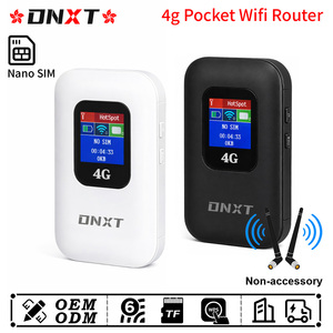 Routeur wifi portable DNXT 4G 300 Mbps, routeur de poche avec écran LCD, carte SIM, Wifi 6, routeur portable 4G LTE pour les voyages - Product Image 1