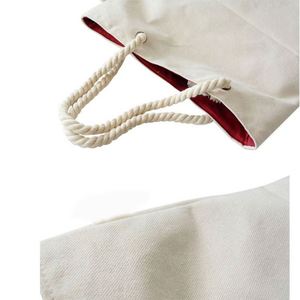 Bolsas de Lona al por Mayor con Asas de Cuerda, Bolsas de Compra en Blanco para Salidas Ecológicas - Product Image 4