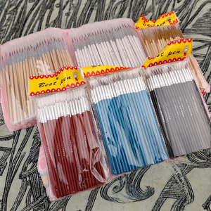 Juego de 100 Piezas de Bolígrafos Finos para Dibujo, Pintados a Mano, Multicolores, con Punta de Gancho, Pinceles para Pintar, Suministros de Arte, Mango de Madera/Aluminio - Product Image 2