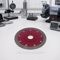 Disque de coupe diamanté turbo 115 mm, pressé et fritté, alésage 22,23 mm pour carrelage, porcelaine, granit - OEM ODM