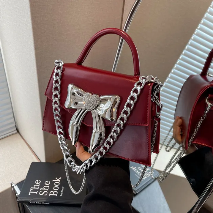 新しいファッションチェーンバッグ女性のハンドバッグレディースショルダーバッグ高級PUレザー財布とハンドバッグ