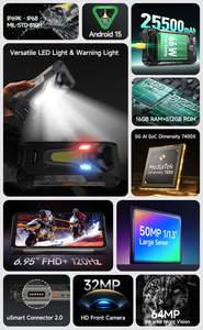 Ulefone Armor 34+ โทรศัพท์มือถือที่ทนทาน มาตรฐานกันน้ำ IP68 กล้อง 64MP พร้อมระบบมองกลางคืน รองรับการชาร์จเร็ว 66W แบตเตอรี่ 25500mAh หน้าจอ 6.95 นิ้ว 120Hz แรม 12GB ความจุ 512GB ระบบปฏิบัติการ Android 15 - Product Image 3
