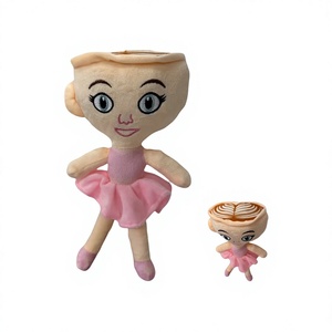 Giocattolo di Peluche Divertente: Ballerina Rosa <span class=keywords><strong>Cappuccina</strong></span> Brainrot, Giocattolo Morbido Imbottito da Collezione - Product Image 1