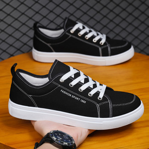 AliExpress Commercio Estero 2025 Nuove Sneakers in Tela da Uomo Stile Coreano Traspiranti Resistenti con Lacci Frontali Casual Trendy Taglie Extra Large - Product Image 6