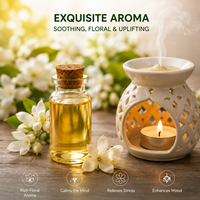 Huile Essentielle de Jasmin 100% Pure et Naturelle, Certifiée Biologique, Qualité Cosmétique, Vente en Gros, pour la Fabrication de Parfums et de Bougies – Approvisionnement Direct Usine
