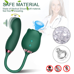 Usa Magazijn Rose Vibrator Seksspeeltje Voor Vrouw En Mannen Cock Ring Massage Masturbatie Sexy Speelgoed Automatisch Seksspeeltje Dildo 'S Voor - Product Image 2