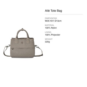 Bolso de Mano KEIRYO Ailé de Nailon Ligero con Tela Reciclada, 26x21cm, para Mujer, Disponible en Taiwán - Product Image 6