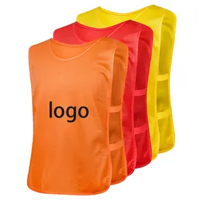 Hot Sale Reversible Training Bibs Retro Soccer Jersey Uniform Set Team Suppliers Quick Dry Sports Training Vest
