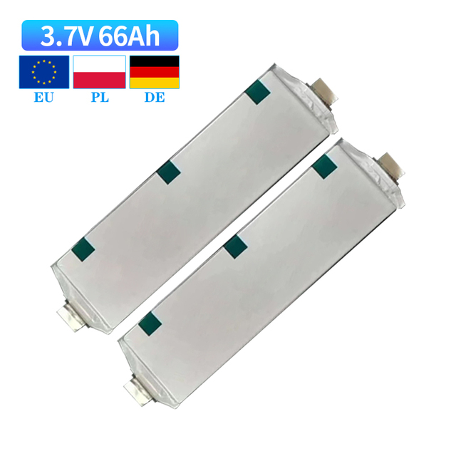 Grade a 3.7V 66Ah NMC Pouch Cell E66A Li-ion Battery 4000 Cycles High Rate for Power Tools Electric Motorcycle E-bike ESS