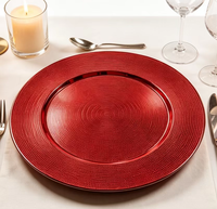 Assiettes de présentation élégantes en plastique texturé à pois dorés, réutilisables pour mariages, réceptions et dîners à domicile