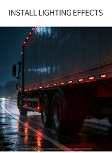 Luce di Posizione Laterale <span class=keywords><strong>a</strong></span> LED per Rimorchi di Camion, <span class=keywords><strong>3</strong></span> LED, Luce di Segnalazione Stradale, Facile Installazione <span class=keywords><strong>a</strong></span> Vite - Product Image 3