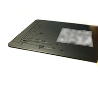 Fornitura di Fabbrica: Carta di Visita Intelligente NFC Contactless Completamente Nera Opaca, Ntag213/ntag215/ntag216, Impermeabile e Personalizzabile