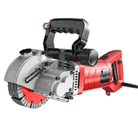 Rainureuse murale électrique 125 mm, machine de découpe industrielle pour rainures de béton, outil électrique multi-lames pour rainures humides et sèches