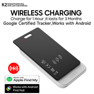 Buscador antipérdida MFi duradero, IP68 a prueba de agua, carga inalámbrica, rastreador de tarjetas inteligentes delgado de 1,7mm, sistema dual de posicionamiento global - Product Image 5