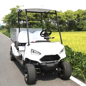 รถกอล์ฟไฟฟ้า2-Seater พร้อมกล่องใส่ของขนาดเล็ก2ที่นั่งรถเข็นกอล์ฟสำหรับผู้โดยสาร - Product Image 2