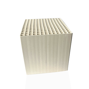 Substrat céramique cylindrique en nid d'abeille, céramique en nid d'abeille ronde pour l'élimination des COV, traitement des gaz résiduels - Product Image 2