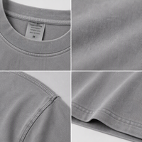T-shirt unisexe décontracté en coton 100% à manches courtes, 260 g/m², confortable, respirant, été, grande taille, doux, style vintage, vente en gros
