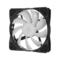 Ventilateur de boîtier RGB personnalisé fabriqué en usine, grand refroidisseur à vent, connecteur 4 broches, dissipateur thermique en plastique pour ordinateur, style de jeu fluide