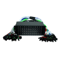 Câble répartiteur XLR 48 canaux, double tronc, boîtier de scène audio 19 pouces pour montage en rack avec pigtail XLR pour sonorisation en direct