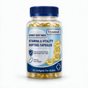 Complément Énergétique Naturel : Extrait de Horny Goat Weed 800mg en Gélules Molles (90 pièces) – Aide à Maintenir la Vitalité Quotidienne et la Résistance Physique – OEM - Product Image 1