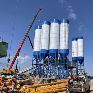 เครื่องผสมคอนกรีตแบบ PLD พร้อมมอเตอร์เกียร์บ็อกซ์แนวนอนแบบสองเพลาควบคุมด้วย PLC รุ่น Sinoma Hzs60 - Product Image 6