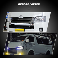 Feux avant LED Toyota Hiace pour H200 5ème génération 2005-2018, style JDM, clignotants séquentiels, conversion halogène vers LED, DRL Plug-n-Play